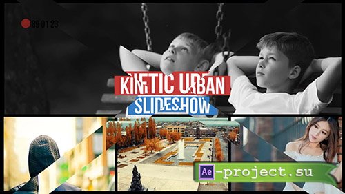 Kinetic Urban Slideshow - After Effects Template