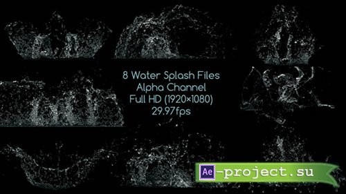 Videohive: Water Splash Pack - Motion Graphics 