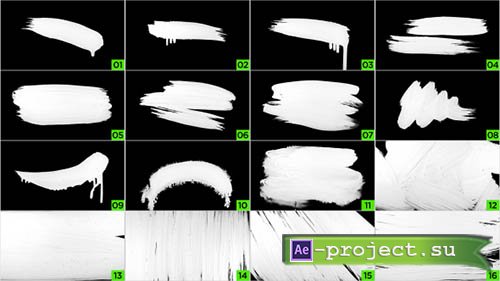 Videohive: Natural Paint Brush Pack - Stock Footage 