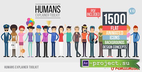Videohive: Humans Explainer Toolkit - Project for After Effects 