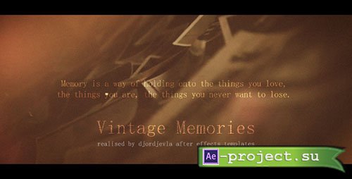 Videohive: Vintage Memories 18486197 - Project for After Effects 