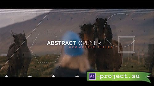 Videohive: Abstract Opener - Geometric Titles - Project for After Effects 