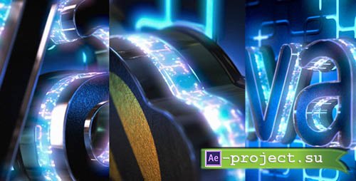 Videohive: Neon Logo Reveal with Cube Tunnel - Project for After Effects