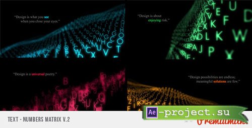 Videohive: Text Matrix - Project for After Effects 
