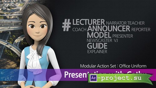 Videohive: Presentation With Cathy: Office Uniform - Project for After Effects 