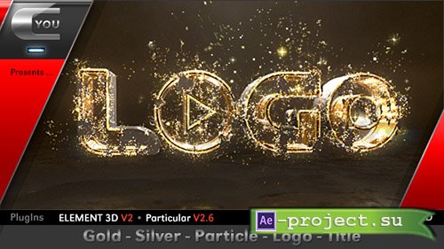 Videohive: Gold Silver Particle Logo Title - Project for After Effects 
