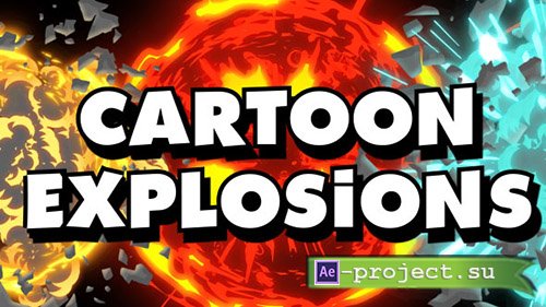 Videohive: Cartoon Explosions - Project for After Effects 
