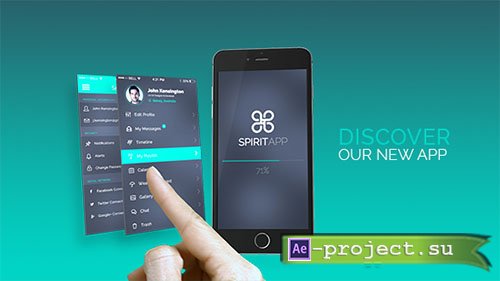 Videohive: Spirit App Presentation Kit - Project for After Effects 