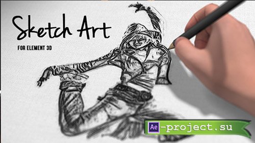 Videohive: Pencil Sketch Art - Project for After Effects 