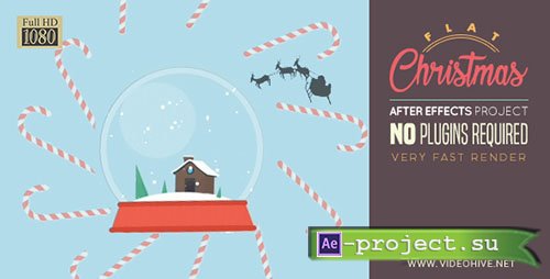 Videohive: Flat Christmas - Project for After Effects 