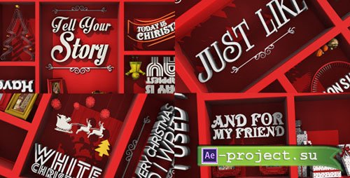 Videohive: Christmas Typo Story - Project for After Effects 
