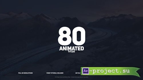 Videohive: Titles 18601249 - Project for After Effects 