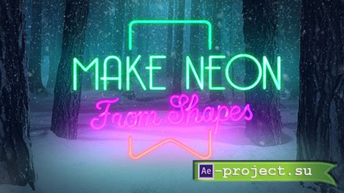 Videohive: Christmas Forest Opener - Neon - Project for After Effects 