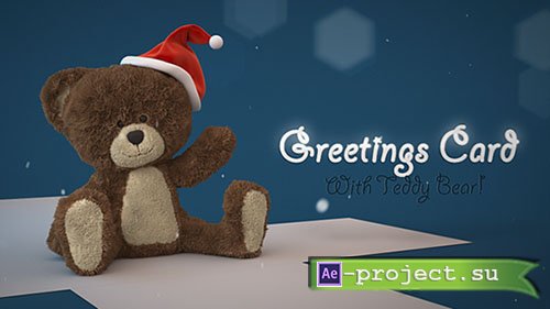 Videohive: Christmas Teddy Bear Greetings - Project for After Effects 