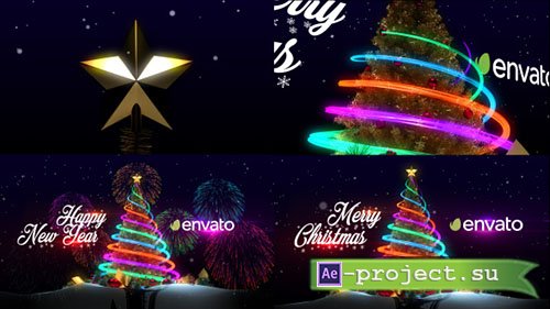 Videohive: Christmas Tree & New Year Greetings - Project for After Effects 