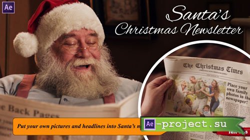 Videohive: Santas Christmas Newsletter - Project for After Effects 