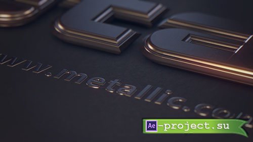 Videohive: Metallic Text - Project for After Effects & Cinema 4D 