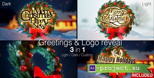 Videohive: Christmas Magic Greetings - Project for After Effects 