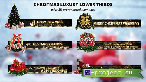 Videohive: Christmas Luxury Lower Thirds - Project for After Effects 