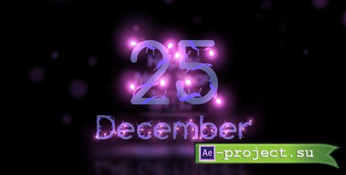 Videohive: Christmas Lights Font - Project for After Effects 