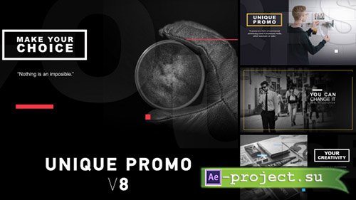 Videohive: Unique Promo v8 - Project for After Effects 