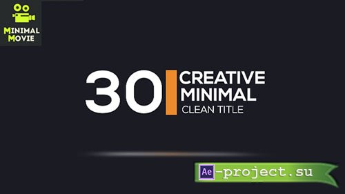 Videohive: 30 Minimal Clean Titles - Project for After Effects 