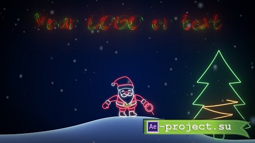 Neon Santa - Project for After Effects