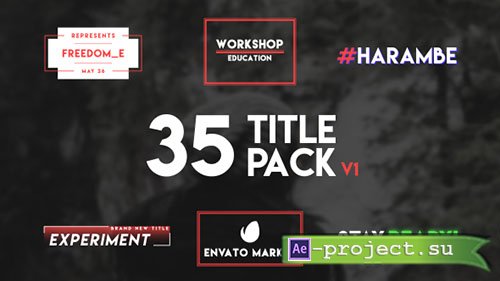 Videohive: 35 Typography Title - Project for After Effects 