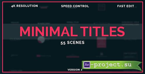 Videohive: 50 Minimal Titles - Project for After Effects 