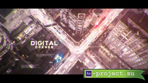 Videohive: Digital Parallax Opener | Slideshow - Project for After Effects 