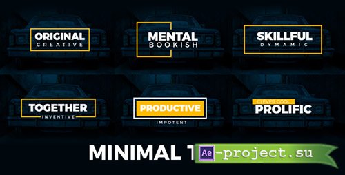 Videohive: Minimal Titles 19235796 - Project for After Effects 