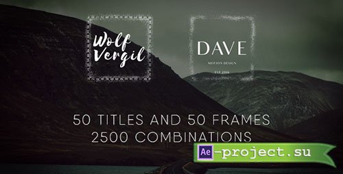 Videohive: Title Pack - Project for After Effects 
