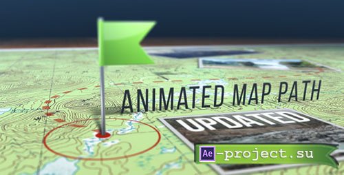 Videohive: Animated Map Path - Project for After Effects 