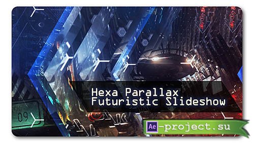 Videohive: Hexa Parallax | Futuristic Slideshow - Project for After Effects 