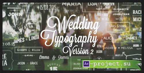 Videohive: Wedding Typography Titles  Version 2 - Project for After Effects 