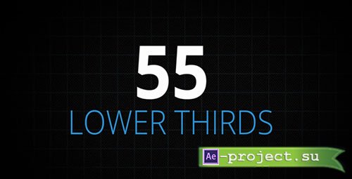 Videohive: 55 Lower Thirds - Project for After Effects 