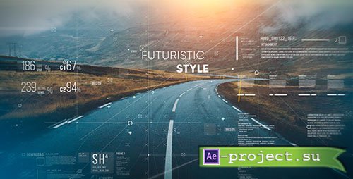 Videohive: Futuristic Parallax Slideshow - Project for After Effects 