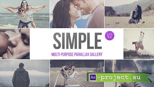 Videohive: SIMPLE v.2 - Parallax Photo Gallery | 2.5k - Project for After Effects 