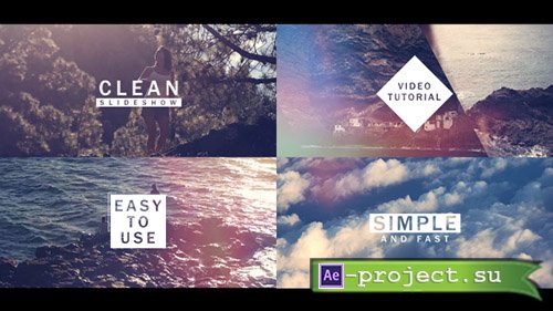 Videohive: Fast and Clean Slideshow - Project for After Effects 