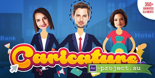 Videohive: Caricature Toolkit | Face Cut Out | Explainer video toolkit - Project for After Effects 