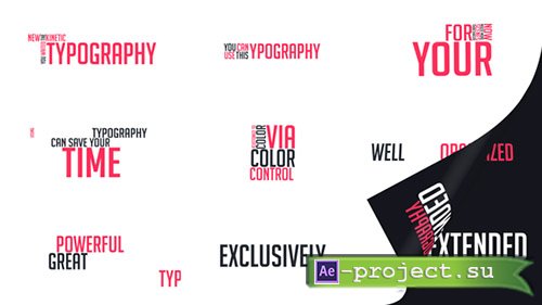 Videohive: Extended Typography - Project for After Effects 