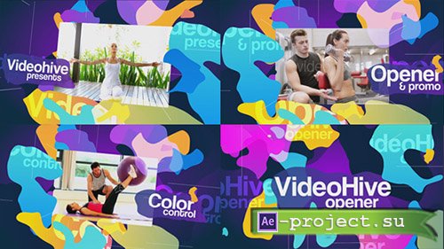 Videohive: Colored Blots Opener - Project for After Effects 
