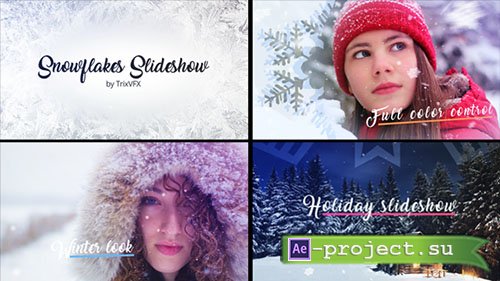 Videohive: Snowflake Slideshow 19185024 - Project for After Effects 