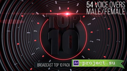 Videohive: Broadcast Top 10 Pack | Voice Overs - Project for After Effects 