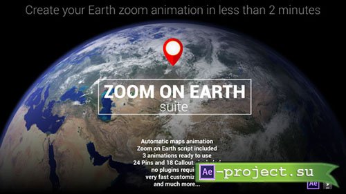 Videohive: Zoom On Earth Suite - Project for After Effects