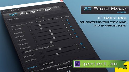 Videohive: 3D Photo Maker - The Script - After Effects Scripts 