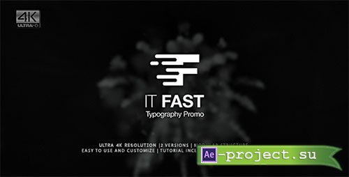 Videohive: It Fast - Typography Promo - Project for After Effects 