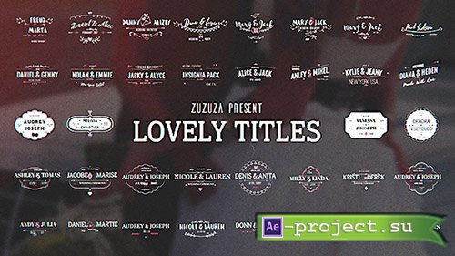 Videohive: Lovely Titles - Project for After Effects 