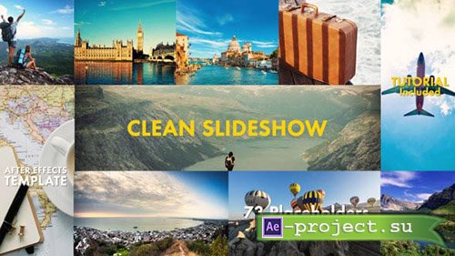 Videohive: Clean Slideshow - Project for After Effects 