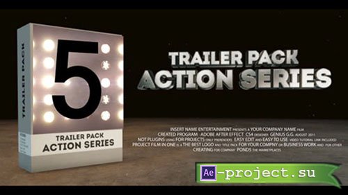 Cinematic Trailer Pack 5 In 1 - After Effects Templates